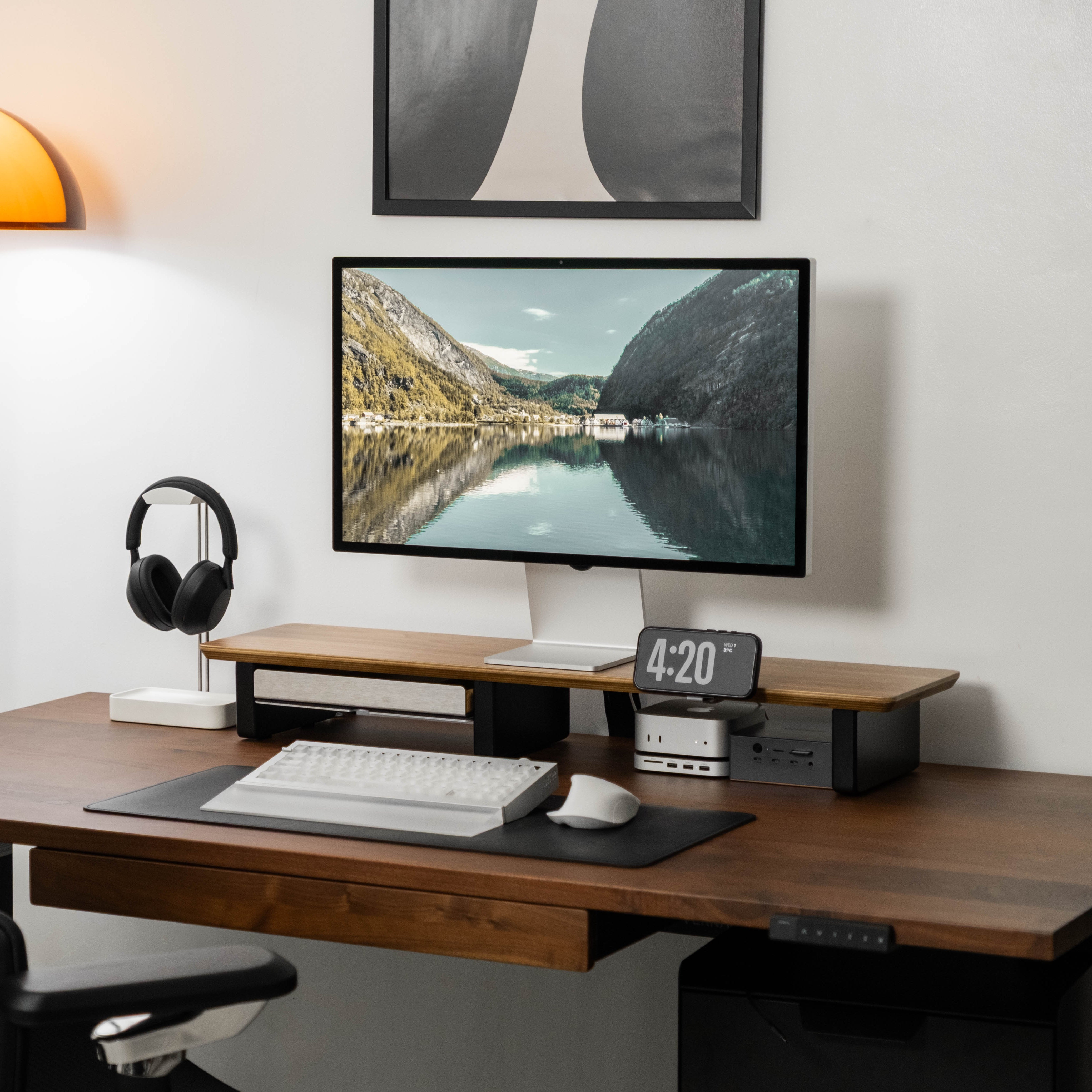 Desk Setup Cockpit | Walnut
