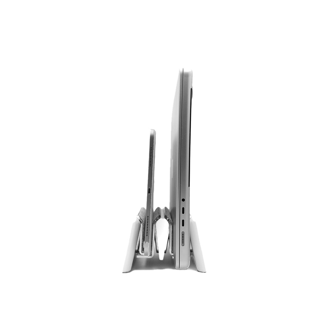 Vertical Laptop Stand | Adjustable | White