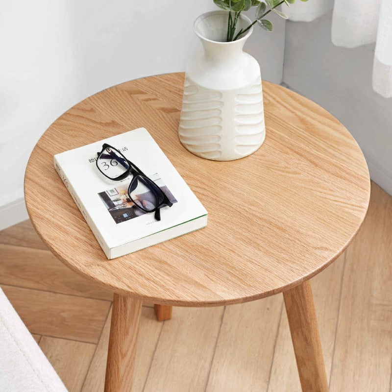 Table d'appoint | Chêne blanchi à la chaux