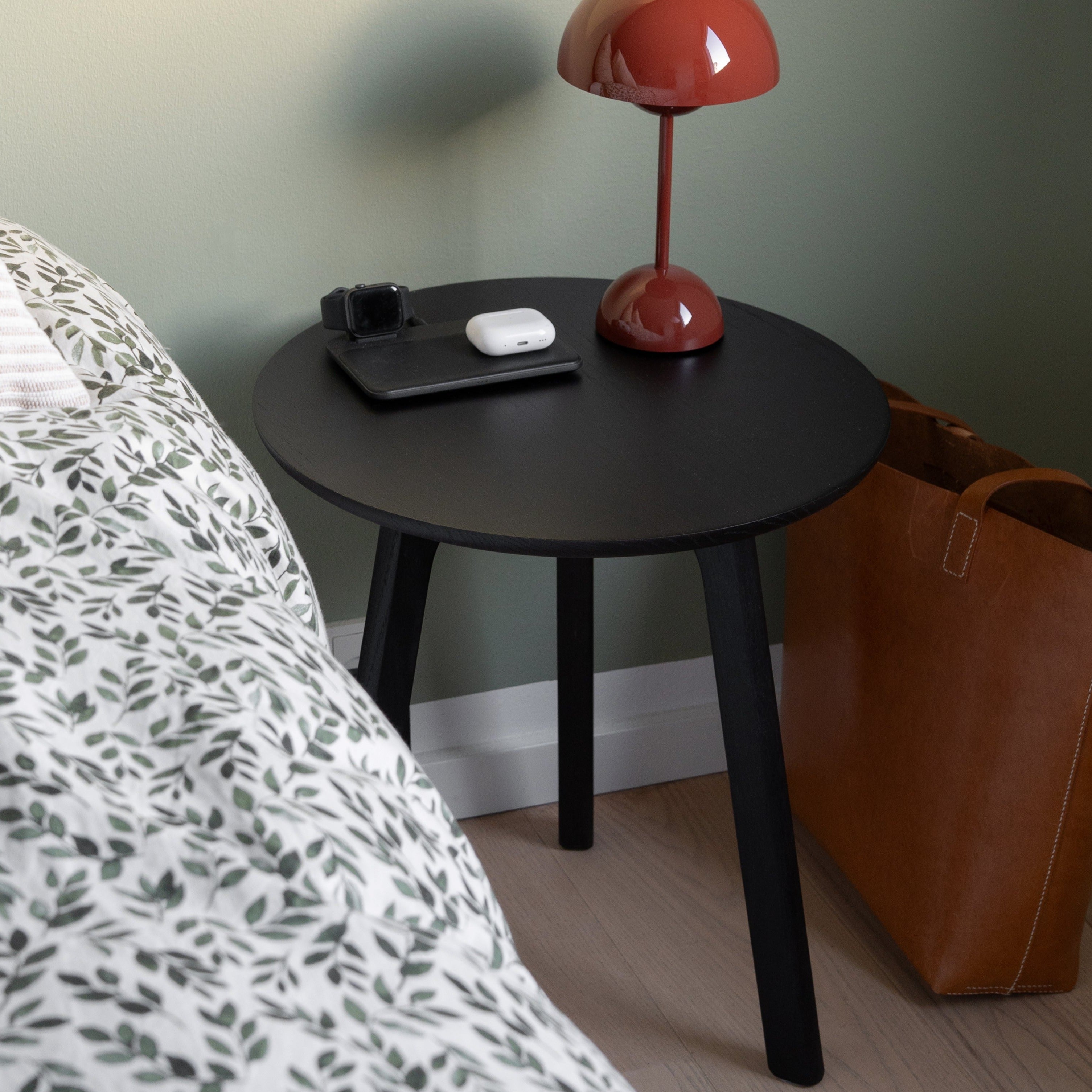 Japandi Side Table | Black Oak