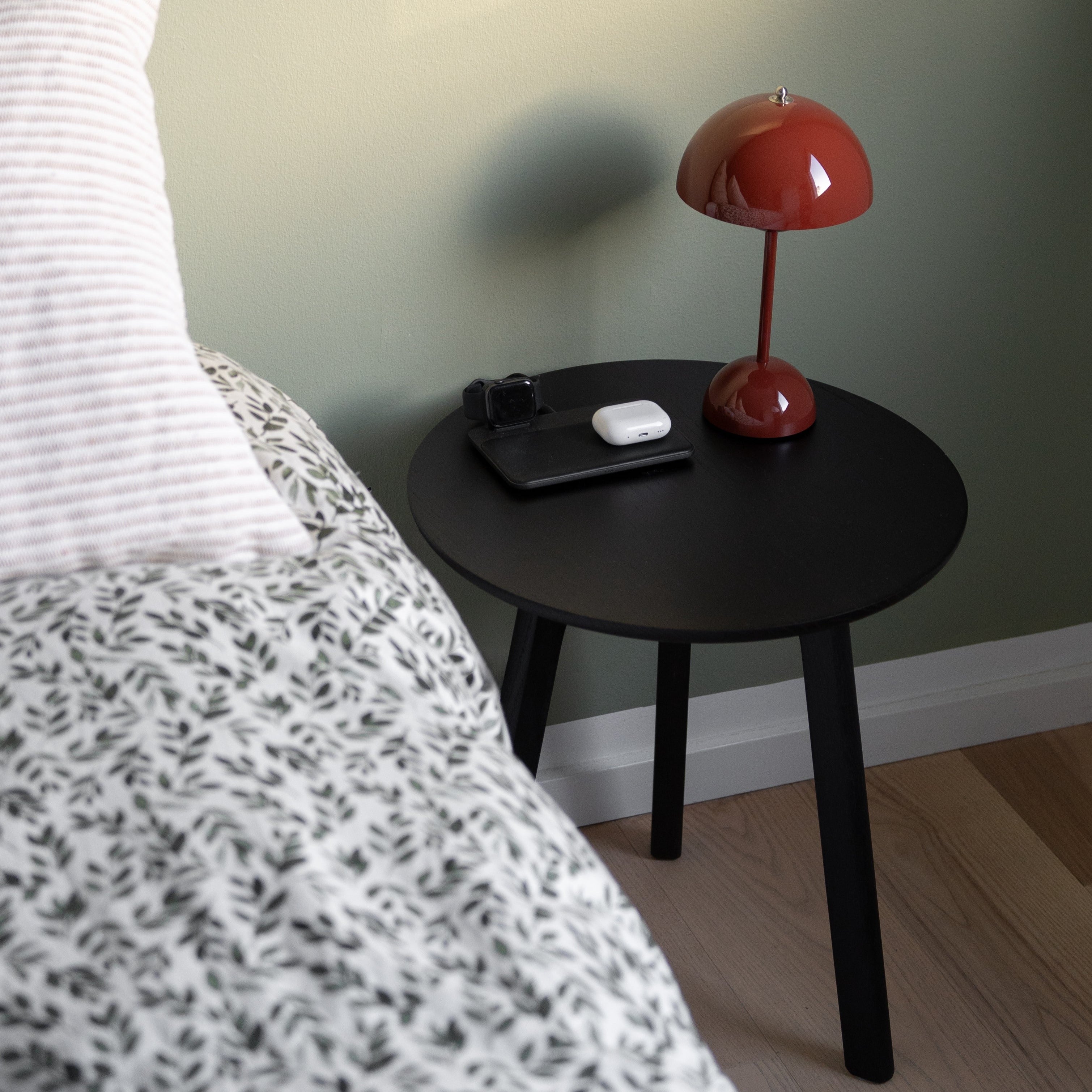 Japandi Side Table | Black Oak