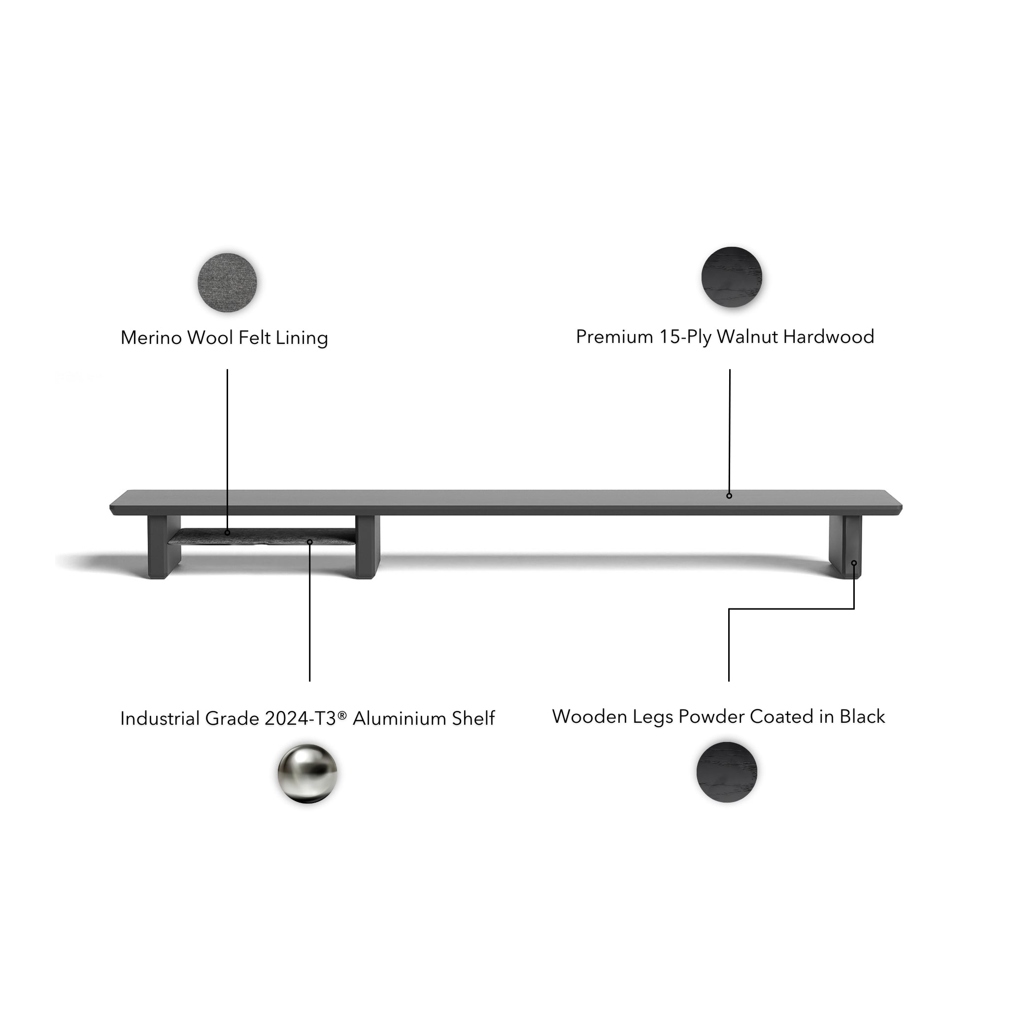 Desk Shelf | Black